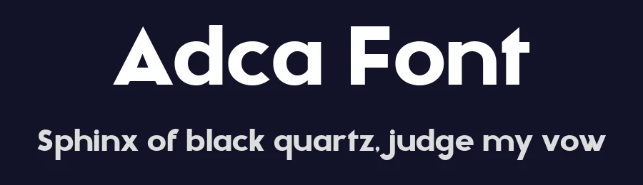 Adca Font by Adrián Carballo Rojo — Sans Serif Font — thumbnail 2