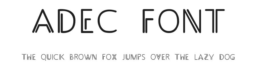 Adec Font by Serge Shi — Display Font