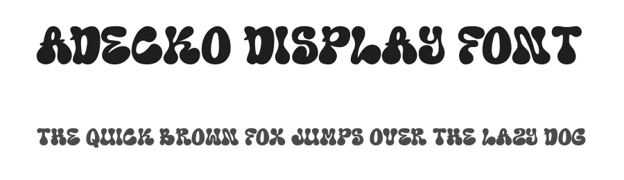 Adecko Display Font by Uncarving Nation — Display Font