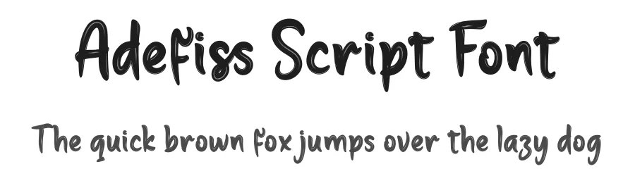 Adefiss Script Font by productype — Script Handwritten Font