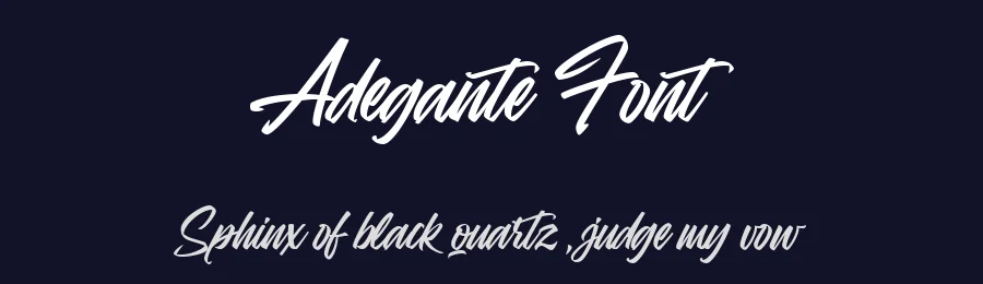 Adegante Font by metafontsy — Script Handwritten Font — thumbnail 2