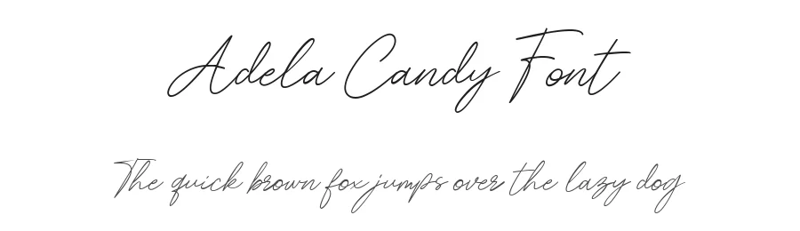 Adela Candy Font by metafontsy — Script Handwritten Font