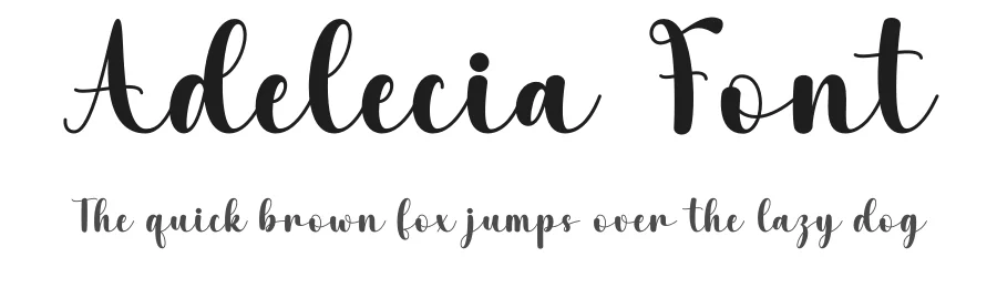 Adelecia Font by DN Creative — Script Handwritten Font
