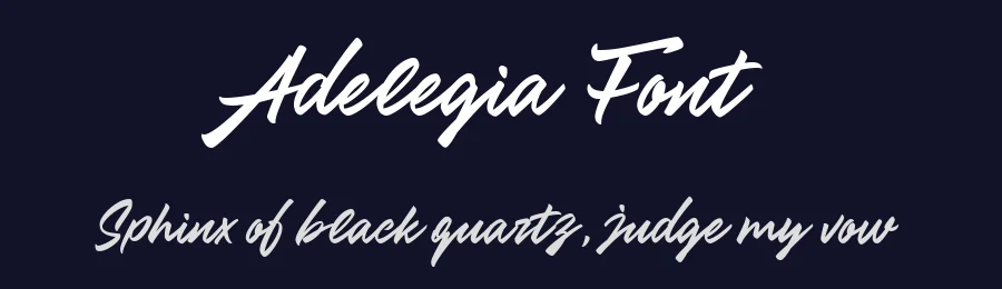 Adelegia Font by metafontsy — Script Handwritten Font — thumbnail 2