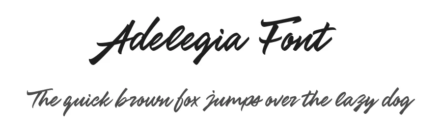 Adelegia Font by metafontsy — Script Handwritten Font
