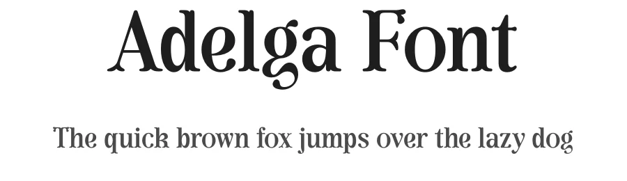 Adelga Font by Rantautype — Display Font
