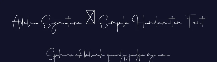 Adelia Signature – Simple Handwritten Font by freshtypeink — Script Handwritten Font — thumbnail 2