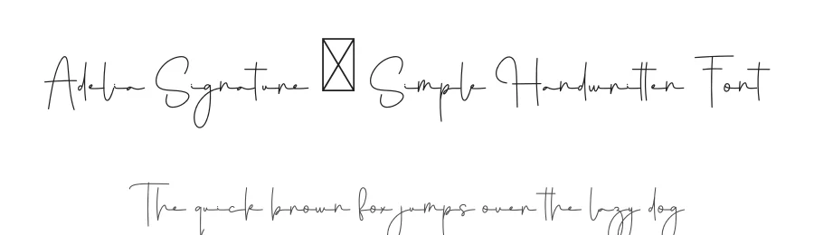 Adelia Signature – Simple Handwritten Font by freshtypeink — Script Handwritten Font