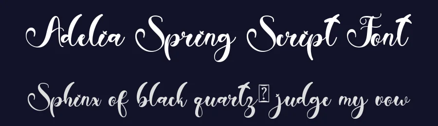 Adelia Spring Script Font by Yoga Letter — Script Handwritten Font — thumbnail 2