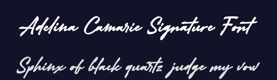 Adelina Camarie Signature Font by Subectype Studio — Script Handwritten Font — thumbnail 2