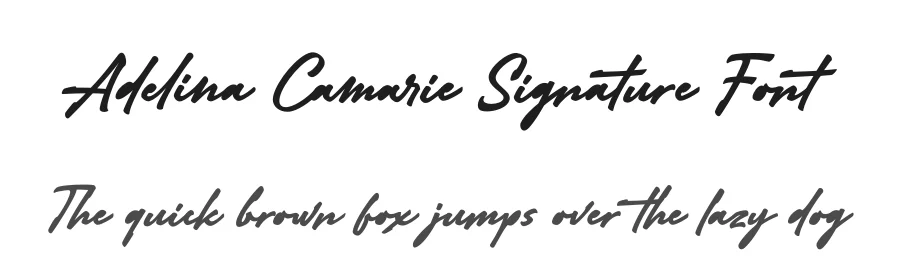 Adelina Camarie Signature Font by Subectype Studio — Script Handwritten Font