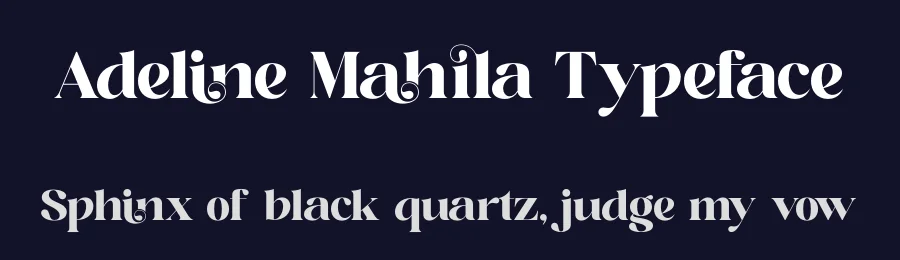 Adeline Mahila Typeface by timelesstype.co — Display Font — thumbnail 2