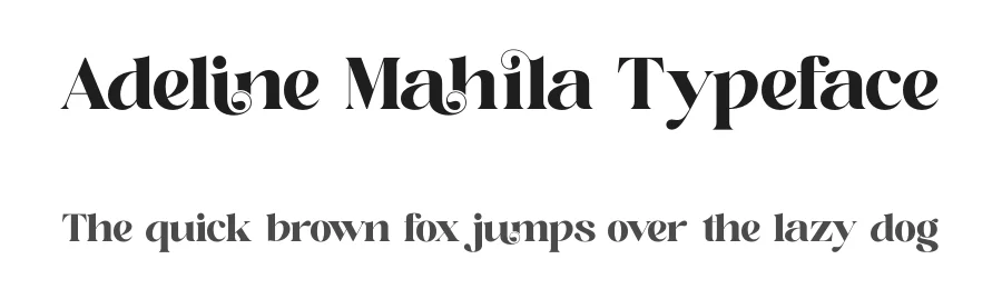 Adeline Mahila Typeface by timelesstype.co — Display Font