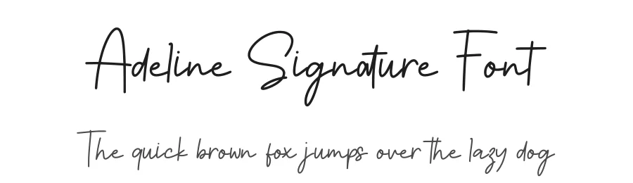 Adeline Signature Font by Funtype — Serif Font