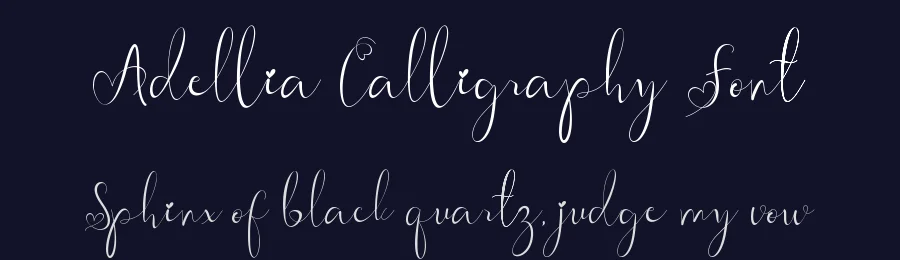 Adellia Calligraphy Font by Yoga Letter — Script Handwritten Font — thumbnail 2