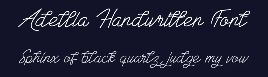 Adellia Handwritten Font by creativeletter — Script Handwritten Font — thumbnail 2