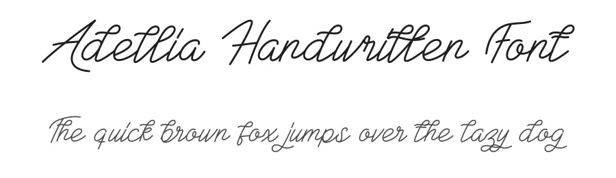 Adellia Handwritten Font by creativeletter — Script Handwritten Font