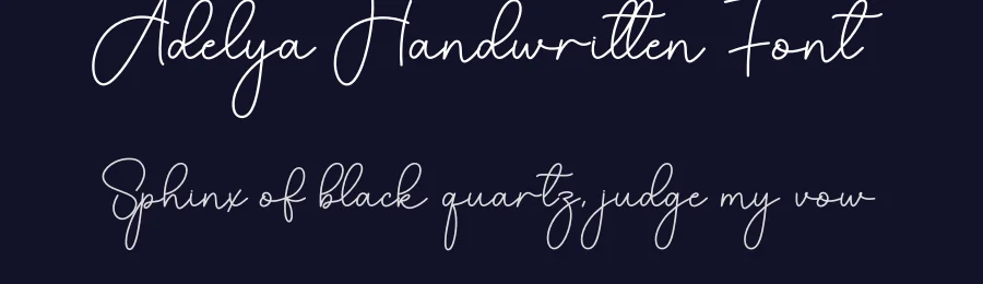 Adelya Handwritten Font by creativeletter — Script Handwritten Font — thumbnail 2