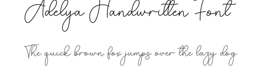 Adelya Handwritten Font by creativeletter — Script Handwritten Font