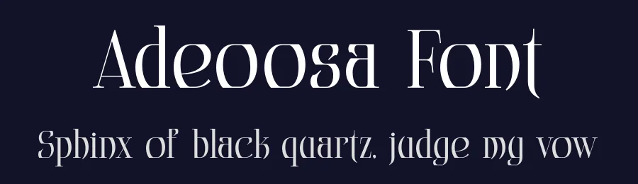 Adeoosa Font by mooneseye666 — Display Font — thumbnail 2