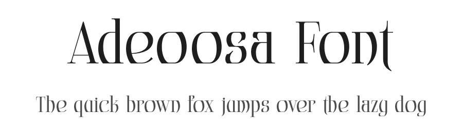 Adeoosa Font by mooneseye666 — Display Font