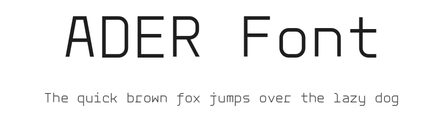 ADER Font by Kijiji Hub — Sans Serif Font