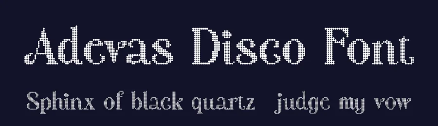 Adevas Disco Font by craftsupplyco — Display Font — thumbnail 2