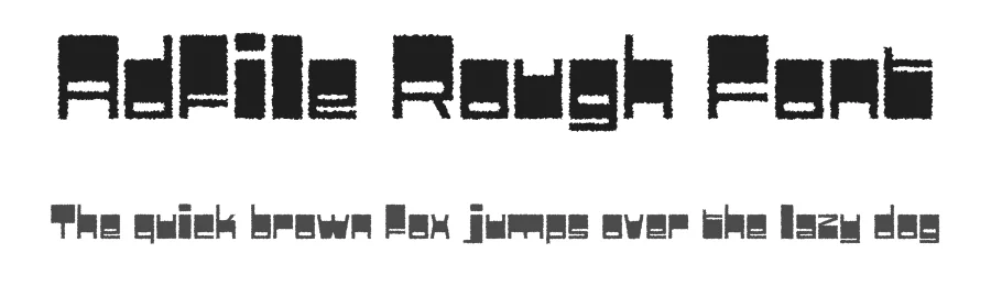 Adfile Rough Font by craftsupplyco — Display Font