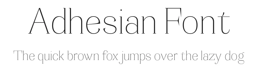 Adhesian Font by Propertype — Serif Font