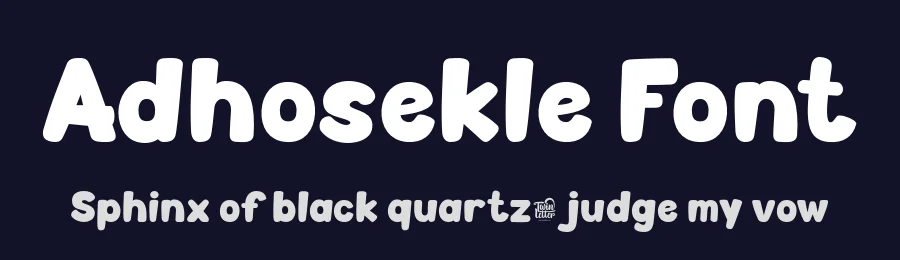 Adhosekle Font by twinletter — Display Font — thumbnail 2