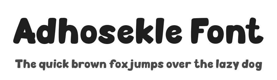 Adhosekle Font by twinletter — Display Font