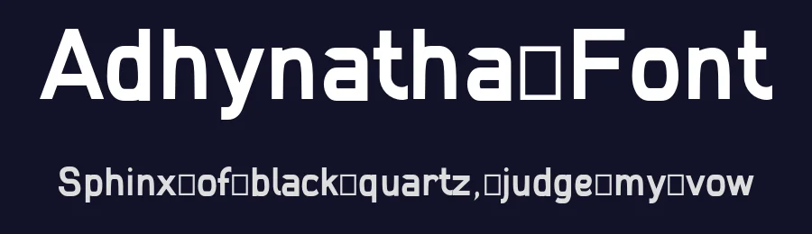 Adhynatha Font by mwzicreative — Display Font — thumbnail 2