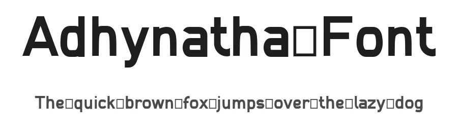 Adhynatha Font by mwzicreative — Display Font