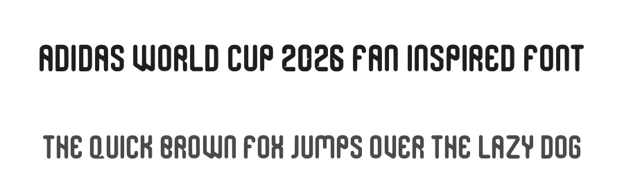 Adidas World Cup 2026 Fan Inspired Font by marfagraphic — Sans Serif Font