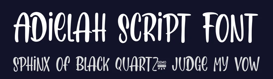 Adielah Script Font by enxyclo — Decorative Font — thumbnail 2