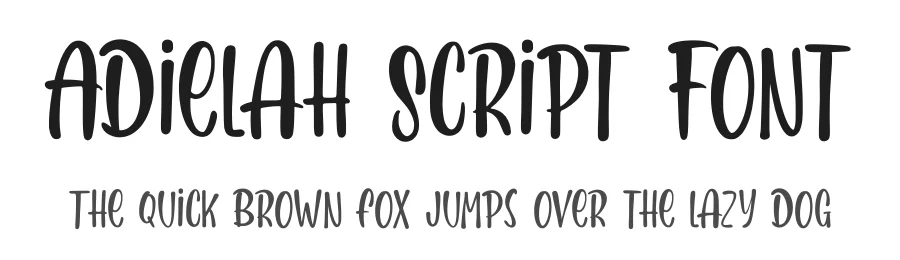 Adielah Script Font by enxyclo — Decorative Font