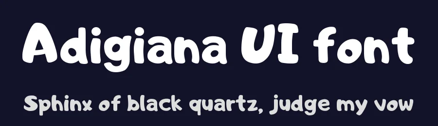 Adigiana UI font by 538Fonts — Sans Serif Font — thumbnail 2