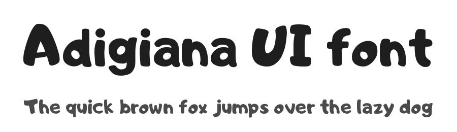 Adigiana UI font by 538Fonts — Sans Serif Font