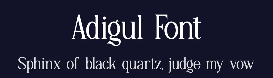 Adigul Font by Denustudios — Decorative Font — thumbnail 2