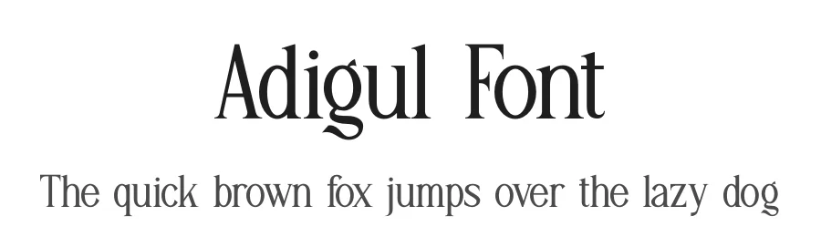 Adigul Font by Denustudios — Decorative Font