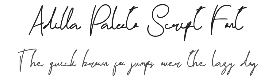 Adilla Paleeto Script Font by Yoga Letter — Script Handwritten Font