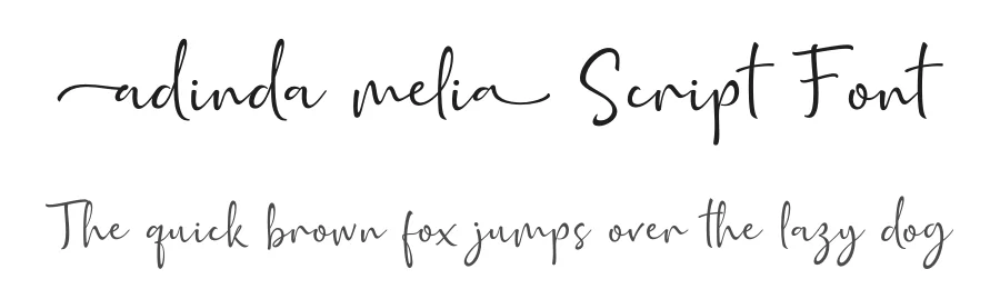 Adinda Melia Script Font by Subectype Studio — Script Handwritten Font