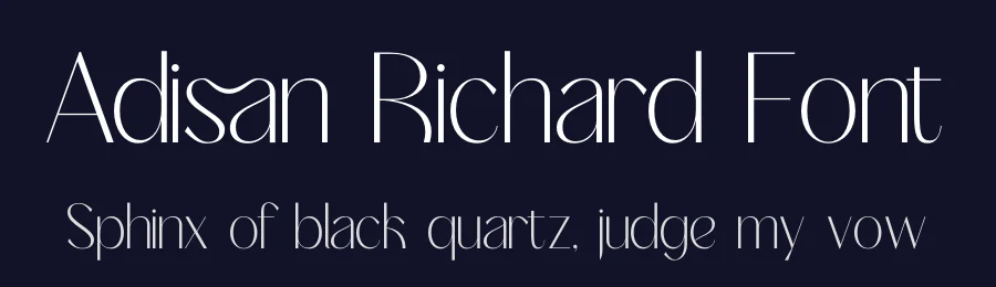 Adisan Richard Font by timelesstype.co — Display Font — thumbnail 2