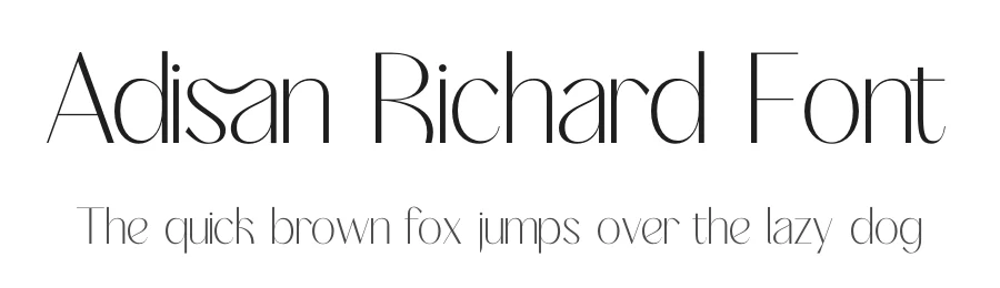Adisan Richard Font by timelesstype.co — Display Font
