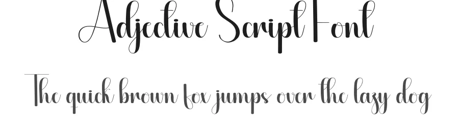 Adjective Script Font by creativeletter — Script Handwritten Font