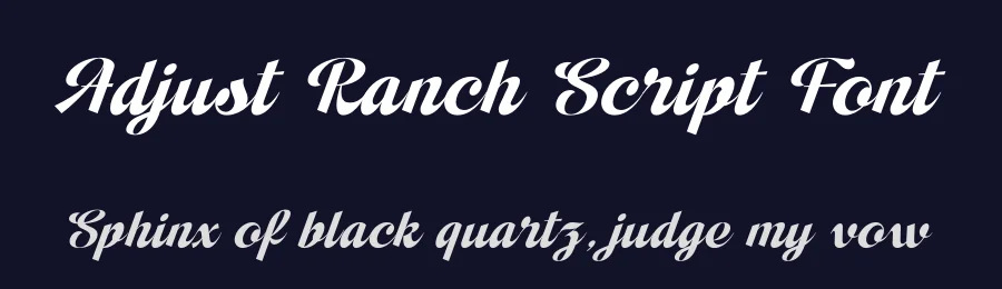 Adjust Ranch Script Font by timelesstype.co — Display Font — thumbnail 2
