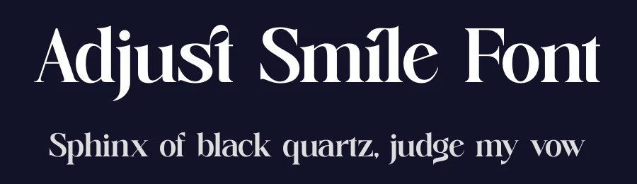 Adjust Smile Font by timelesstype.co — Display Font — thumbnail 2