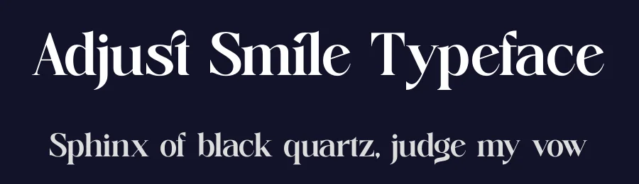 Adjust Smile Typeface by timelesstype.co — Display Font — thumbnail 2