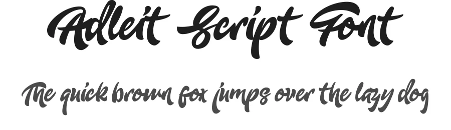 Adleit Script Font by Kollkolls β Script Handwritten Font