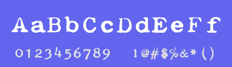 Adler 7 Typewriter 1925 by zai — Display Font — thumbnail 3